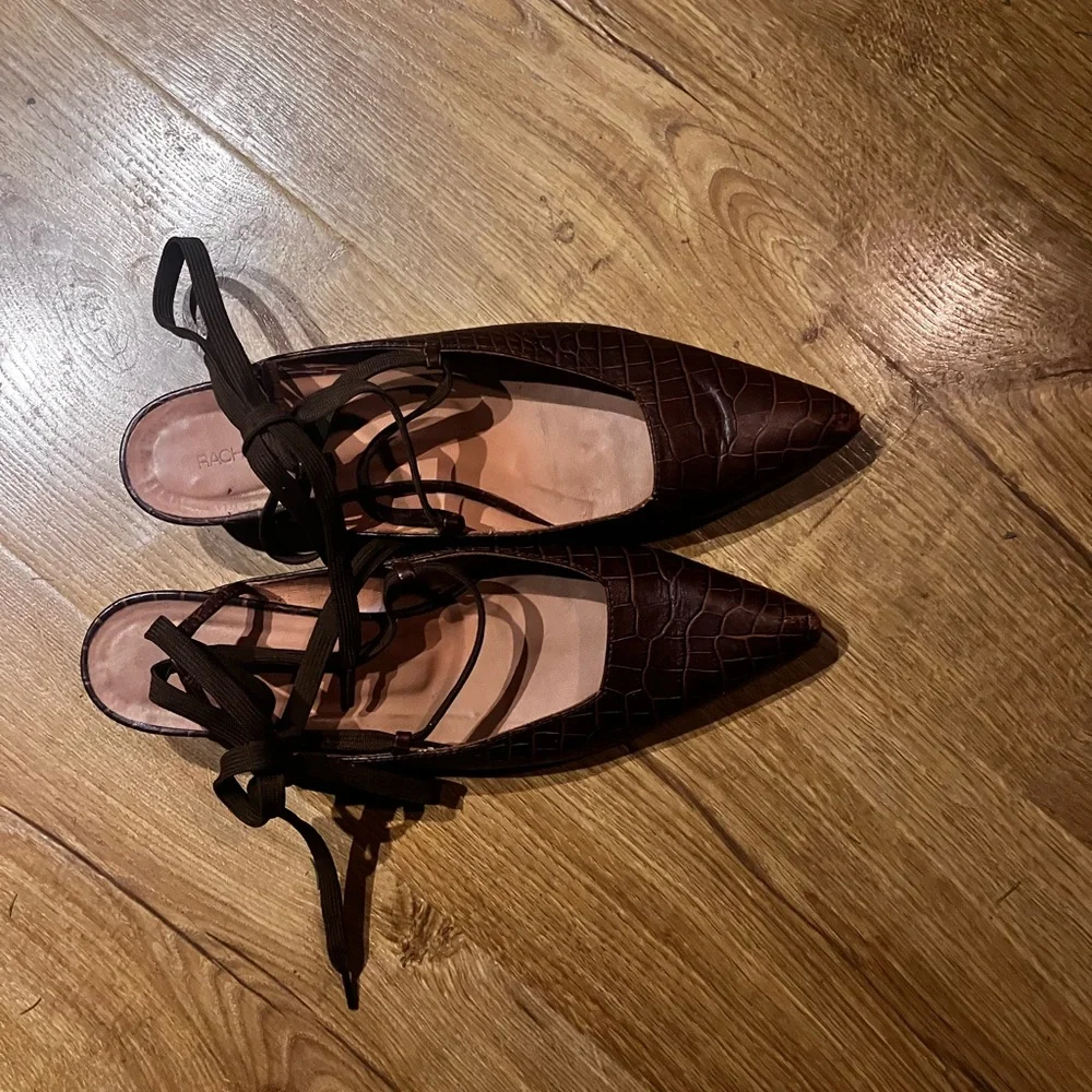 Rachel Comey kitten heel croc lace up - Picture 9 of 9